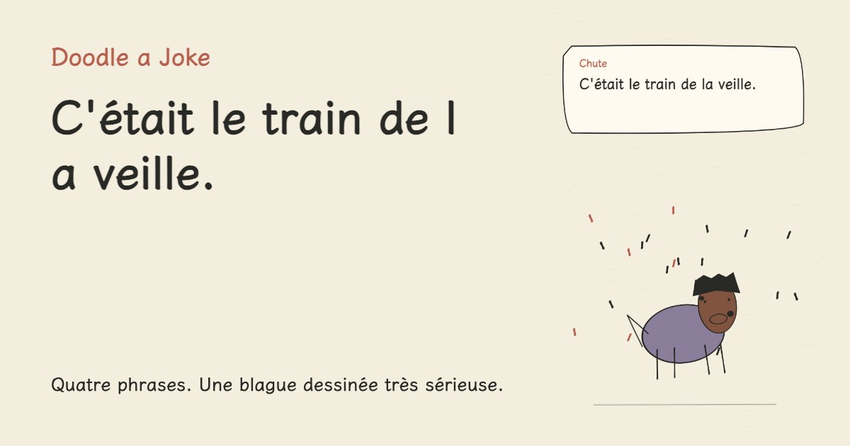 Le train annoncé à l'heure est arrivé. C'était le train de la veille.