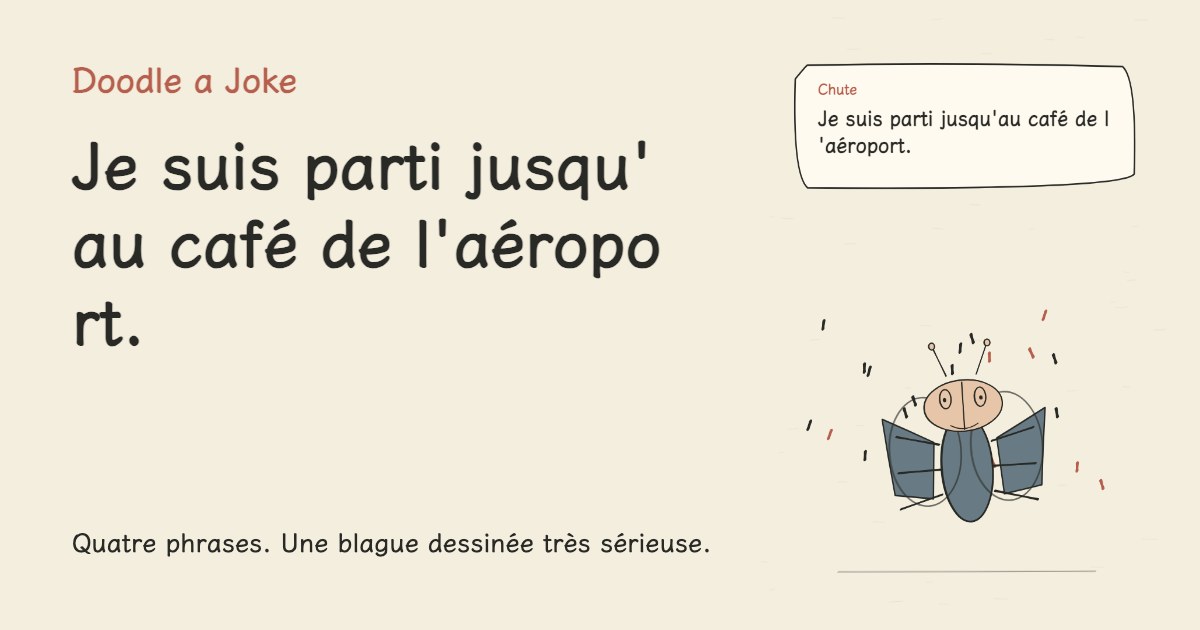 J'ai accumulé des miles pour voyager. Je suis parti jusqu'au café de l'aéroport.