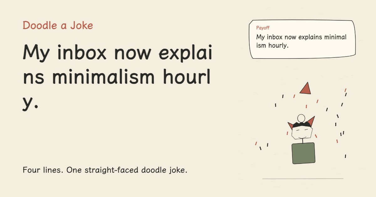 I launched a newsletter about simplicity. My inbox now explains minimalism hourly.