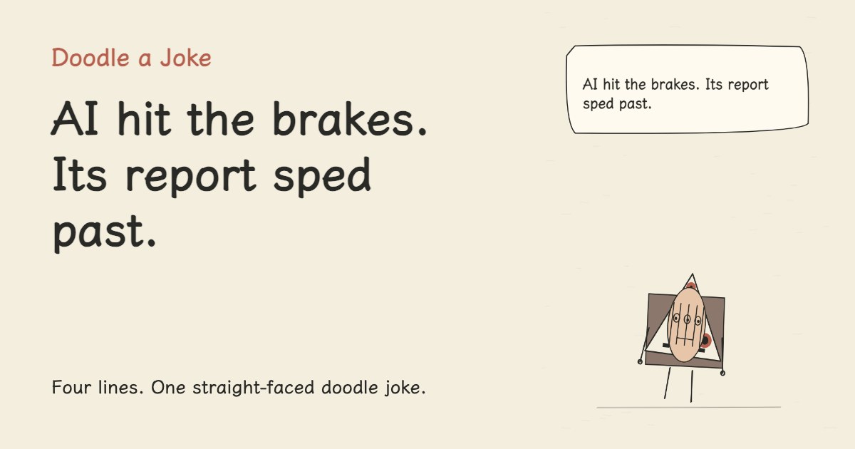 AI hit the brakes. Its report sped past.