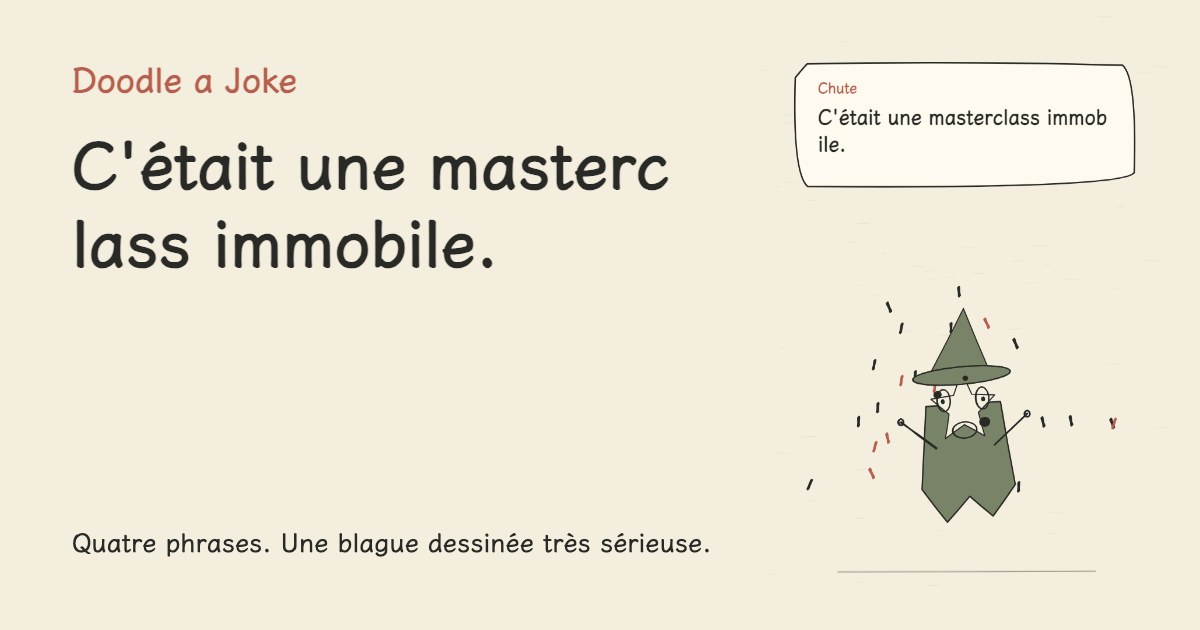 J'ai trouvé une place dans le métro. C'était une masterclass immobile.