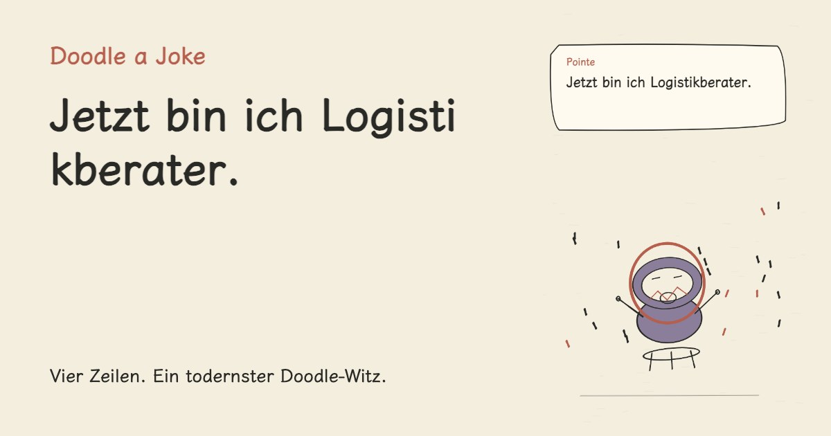 Ich wollte nur ein Paket abholen. Jetzt bin ich Logistikberater.