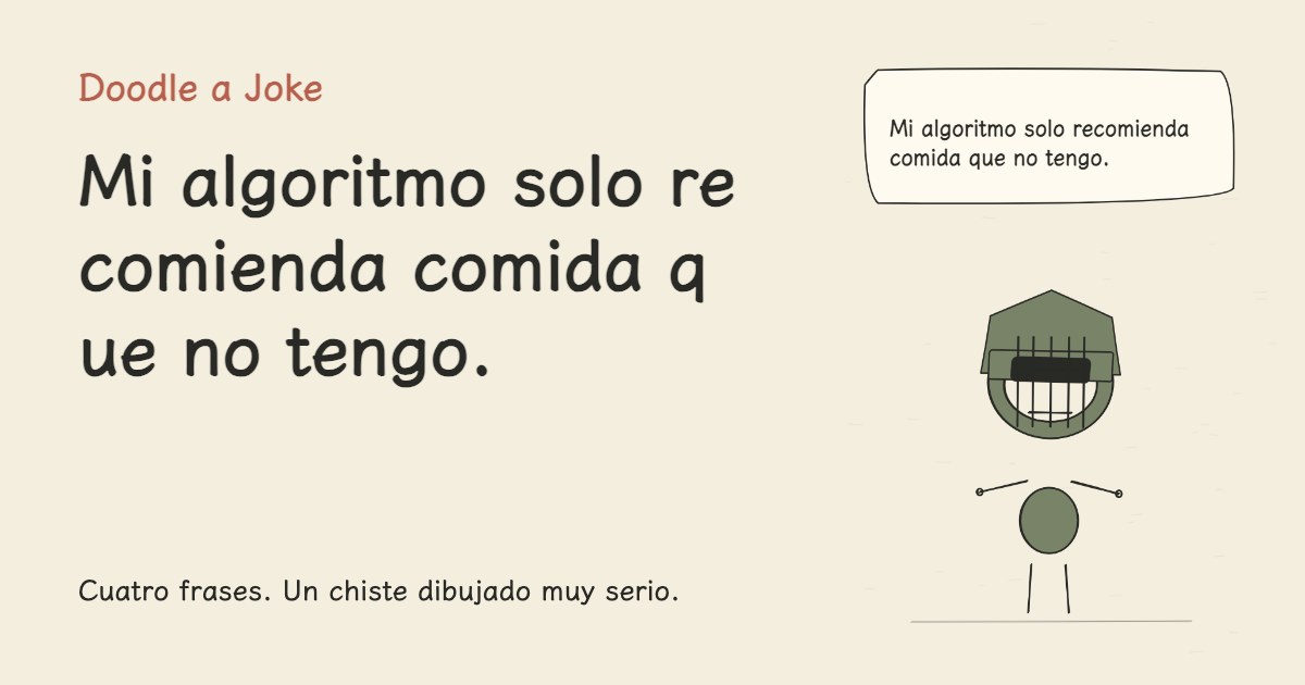 Mi algoritmo solo recomienda comida que no tengo.