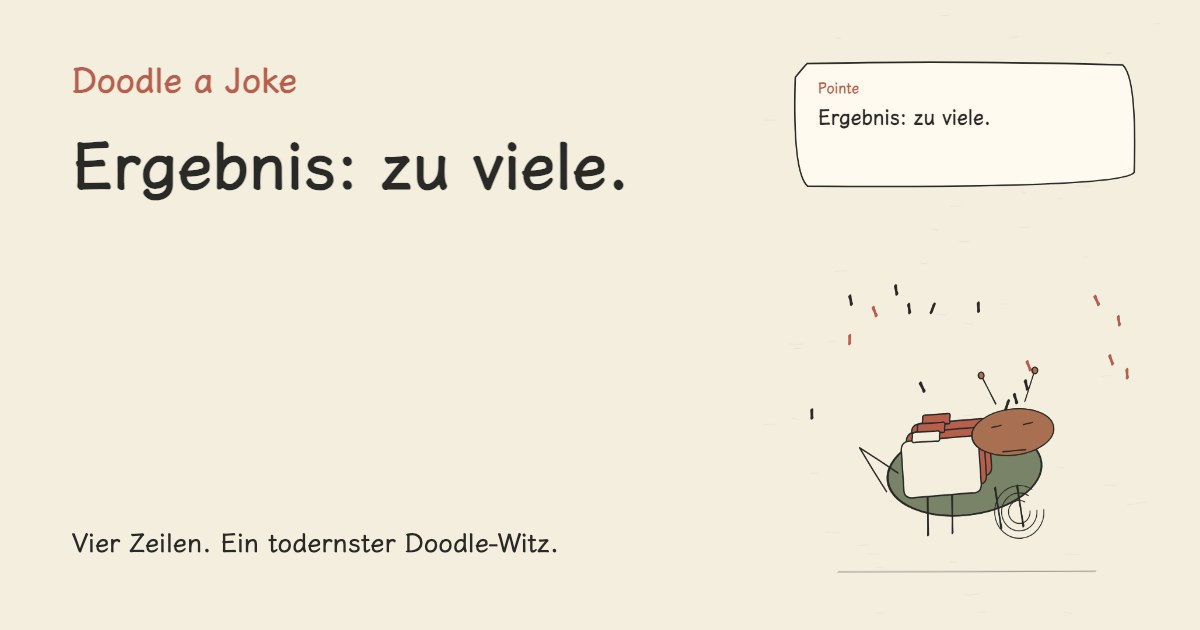 Nun rechnet der Browser in der Adresszeile. Ergebnis: zu viele.