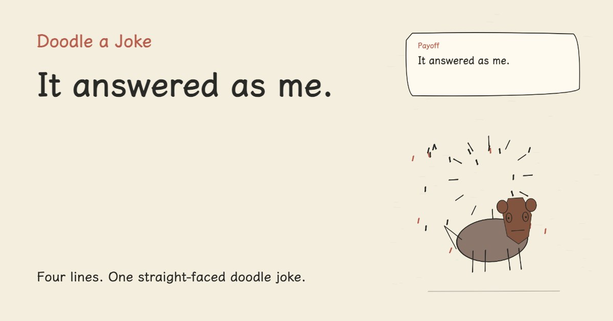 The clone learned my voice. It answered as me.