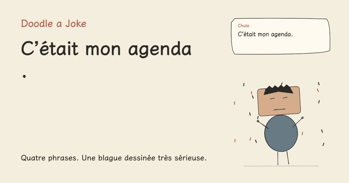 J’ai fermé mes onglets d’été. C’était mon agenda.