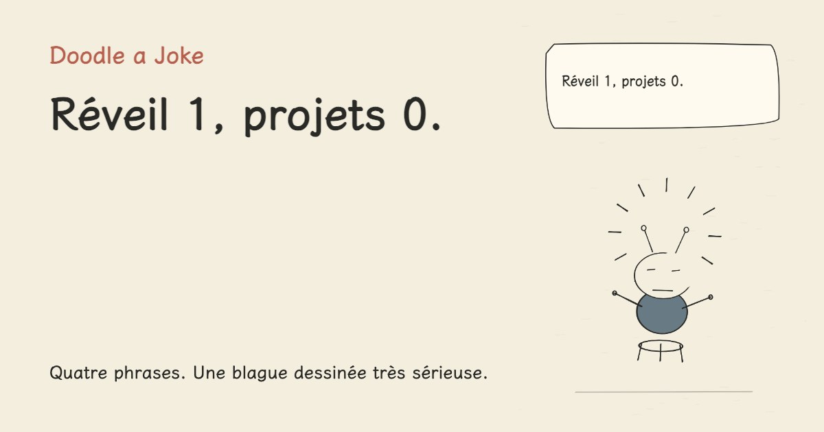 Réveil 1, projets 0.