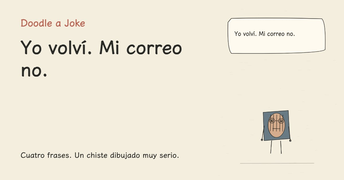 Yo volví. Mi correo no.