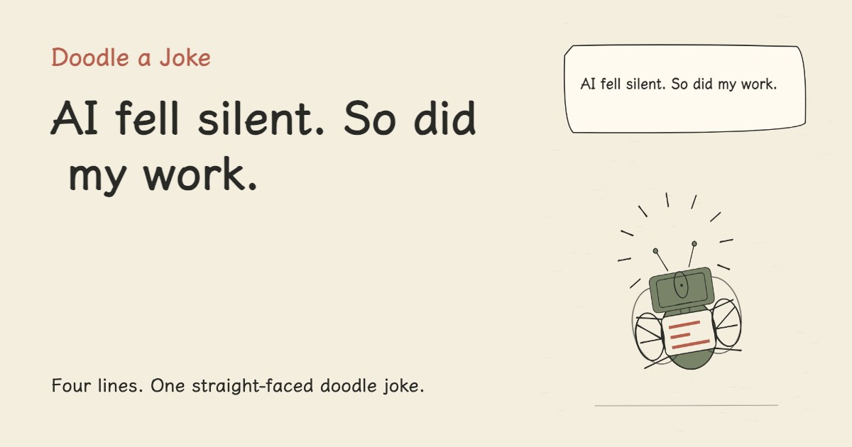 AI fell silent. So did my work.