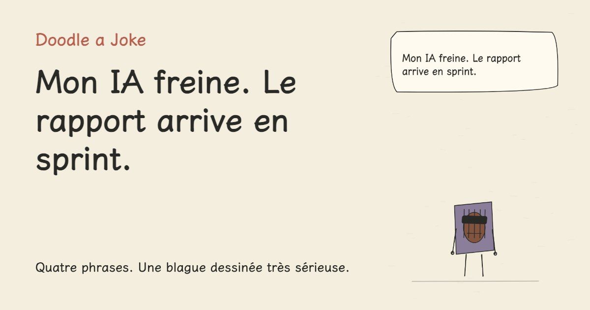 Mon IA freine. Le rapport arrive en sprint.