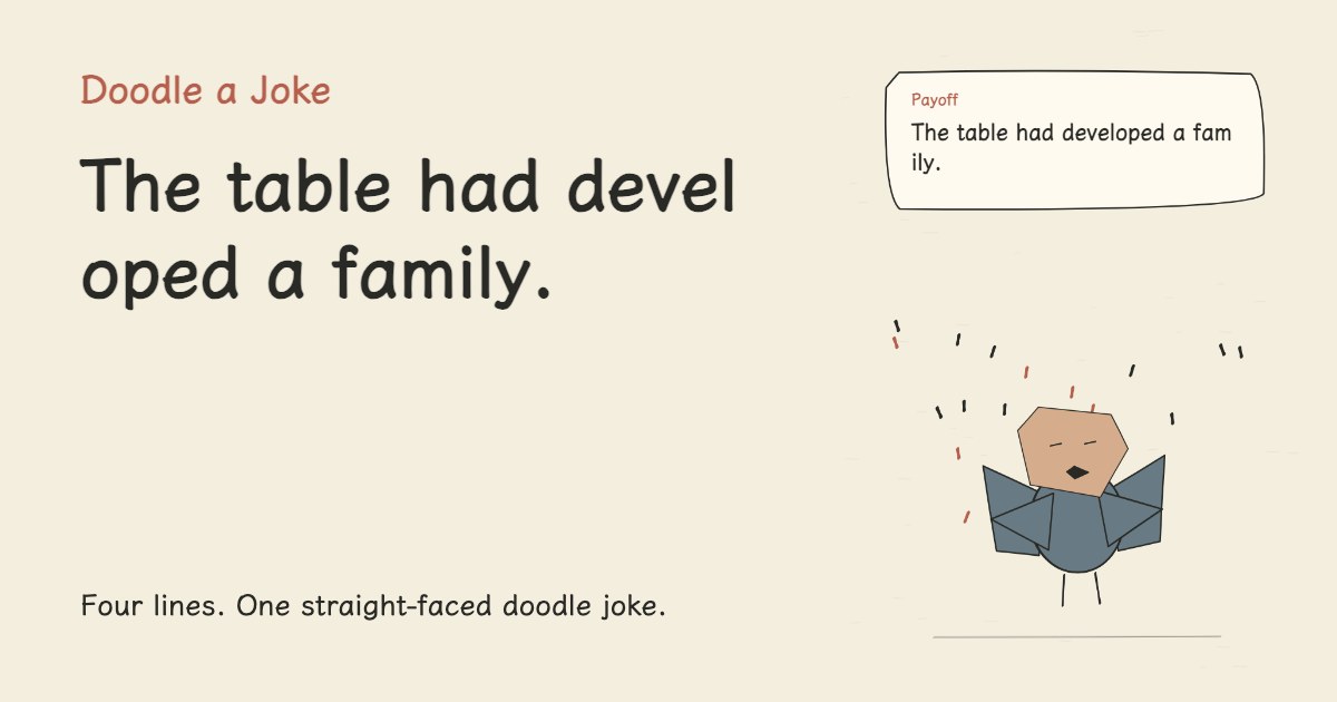 The AI image looked photorealistic. The table had developed a family.