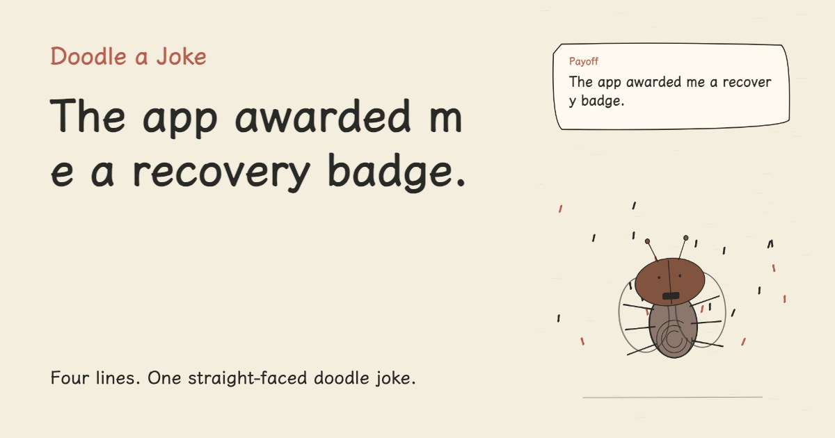 I downloaded a gentle running plan. The app awarded me a recovery badge.