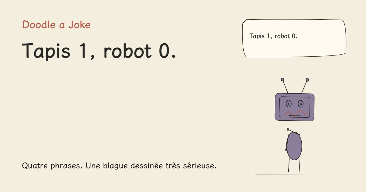 Tapis 1, robot 0.